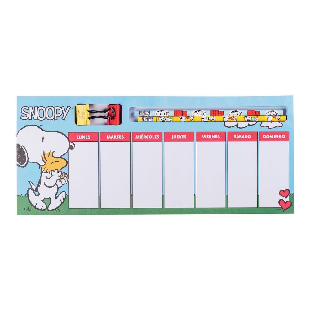 1025_0 PLANIFICADOR SNOOPY C/ ACCESORIOS - Imagen 1