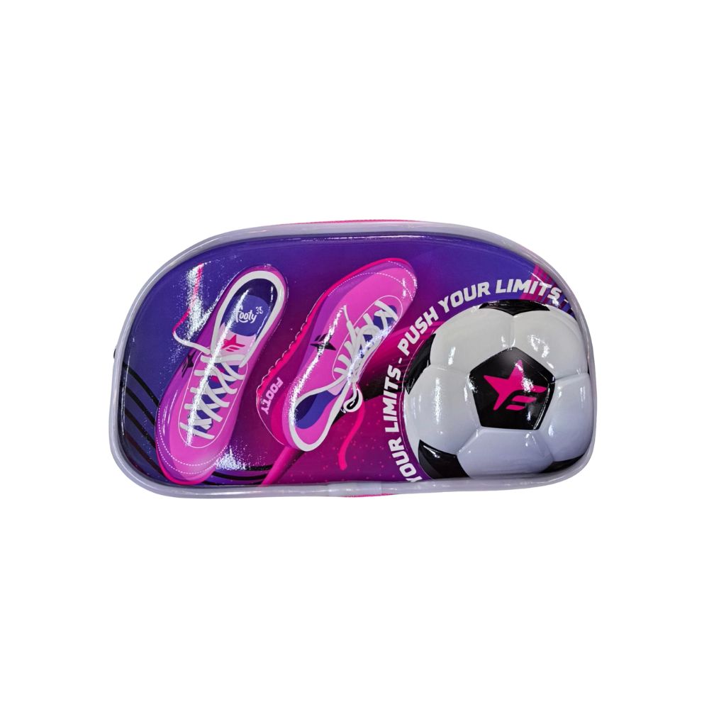1390_0 CARTUCHERA DOBLE FOOTY C/LUZ GIRLS SOCCER - Imagen 1