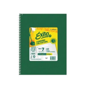 CUADERNO 21x27 EXITO C/ESP RAYADO x 100 hjs VERDE