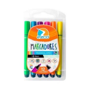 MARCADORES EZCO TRIANGULARES x 12