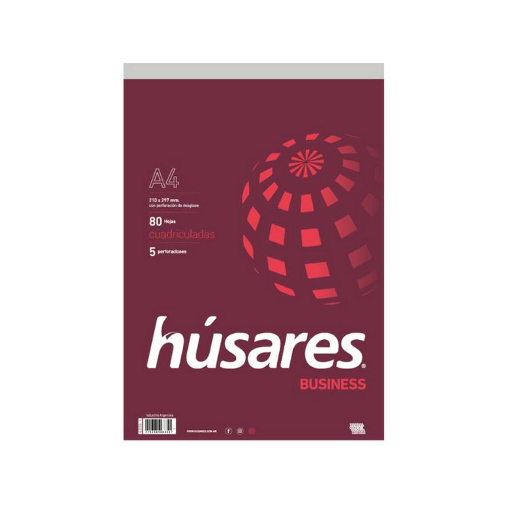 207_0 BLOCK HUSARES A4 CUAD - Imagen 1