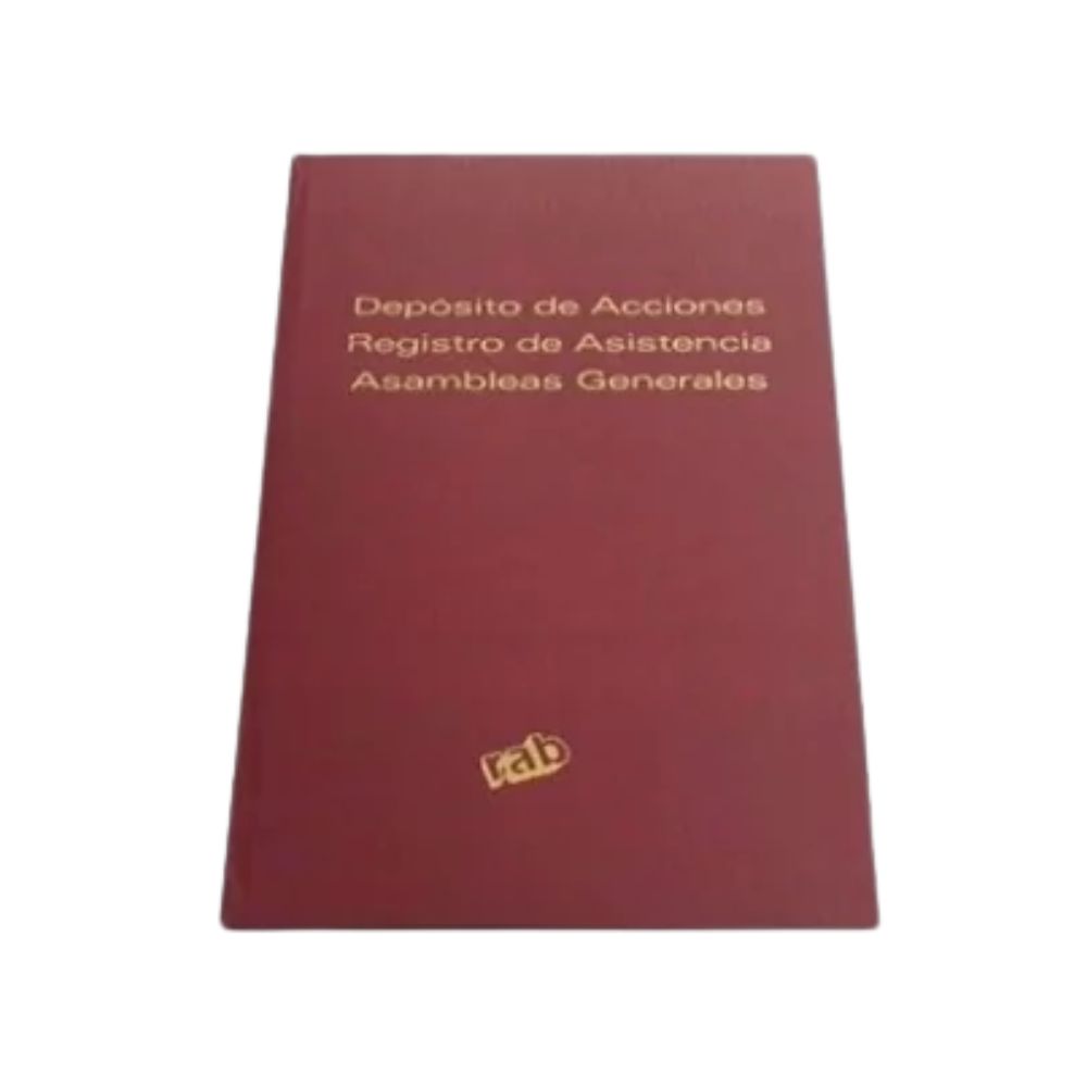 2355_0 LIBRO DEP ACCIONES Y REG ASIS ASAMBLEA 2313 - Imagen 1