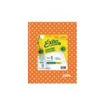 CUADERNO N°1 EXITO 48 hjs LUNARES NARANJA