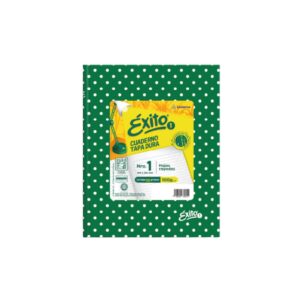 CUADERNO N°1 EXITO 48 hjs LUNARES VERDE OSCURO