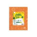 CUADERNO N°3 EXITO 48 hjs LUNARES NARANJA