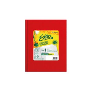 CUADERNO N°1 EXITO 48 hjs UNIVERSO ROJO