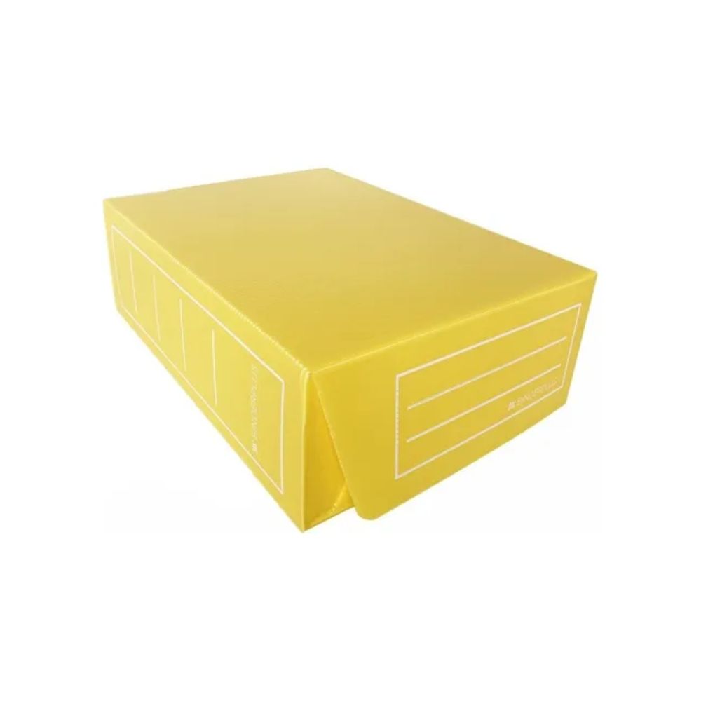 2930_0 CAJA ARCHIVO PLASTICO OFICIO AMARILLO - Imagen 1