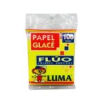 PAPEL GLACE FLUO 10X100