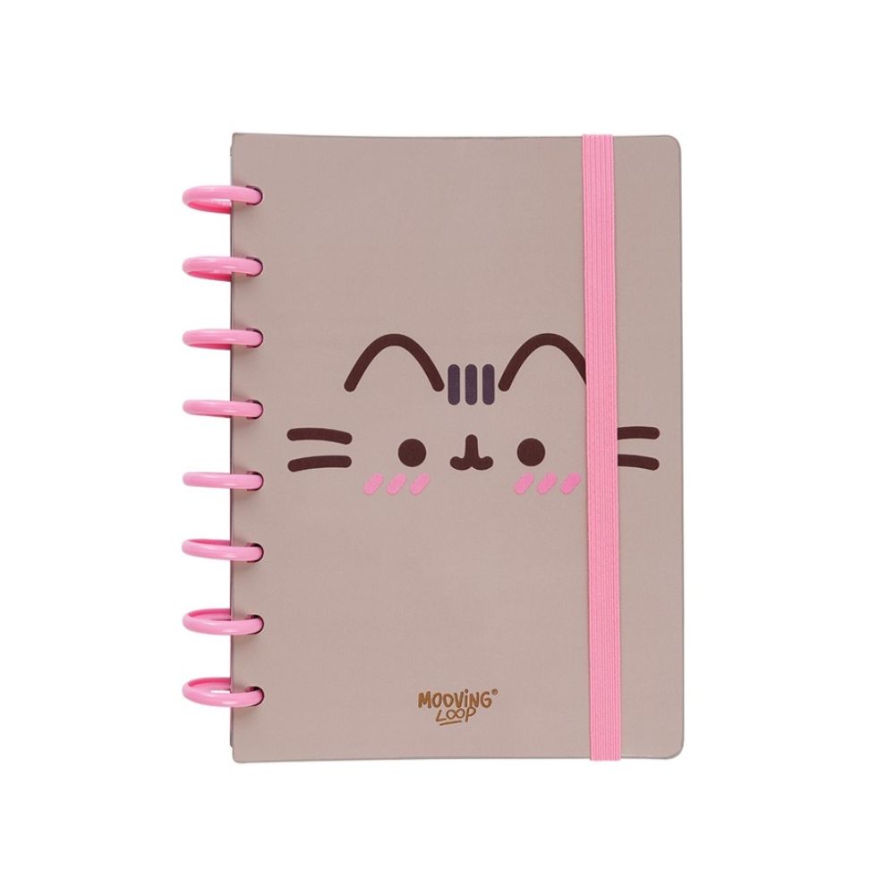 2980_0 CUADERNO A5 MOOVING LOOP C/DISCOS PUSHEEN - Imagen 1