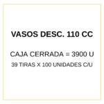 VASO DESCARTABLE BLANCO 110 cc x 100 - Imagen 2