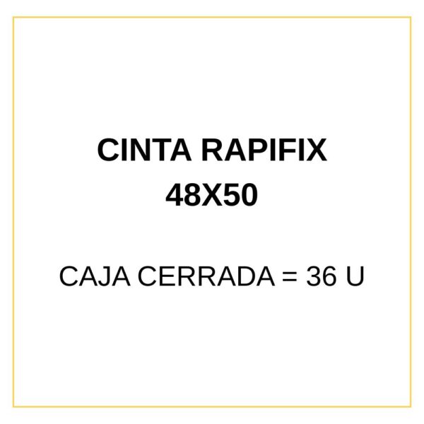 CINTA RAPIFIX 48*50 TRANSP - Imagen 2