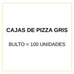 CAJA DE PIZZA GRIS CHICA x 10 U - Imagen 2
