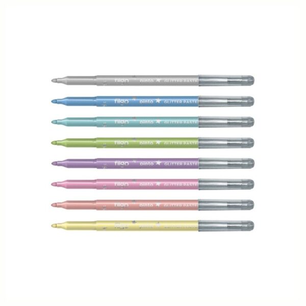 MARCADOR FILGO GLITTER PASTEL x 8 - Imagen 2
