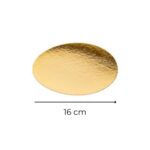DISCO CARTON DORADO 16 cm