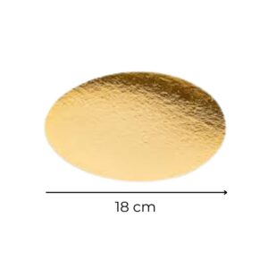 DISCO CARTON DORADO 18 cm