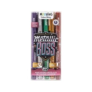 MARCADORES MOOVING METALLIC BOSS x 5