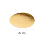 DISCO CARTON DORADO 26 cm