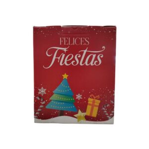 CAJA NAVIDAD FULL COLOR FELICES FIESTAS""