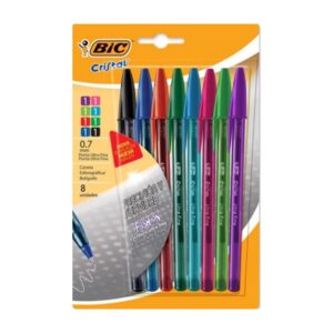 BOLIGRAFO BIC FASHION 0.7  X 8
