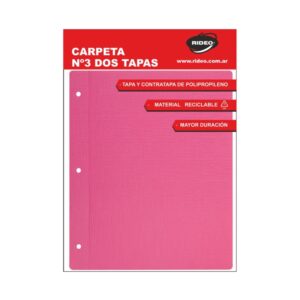 CARPETA N°3 RIDEO PLASTICA