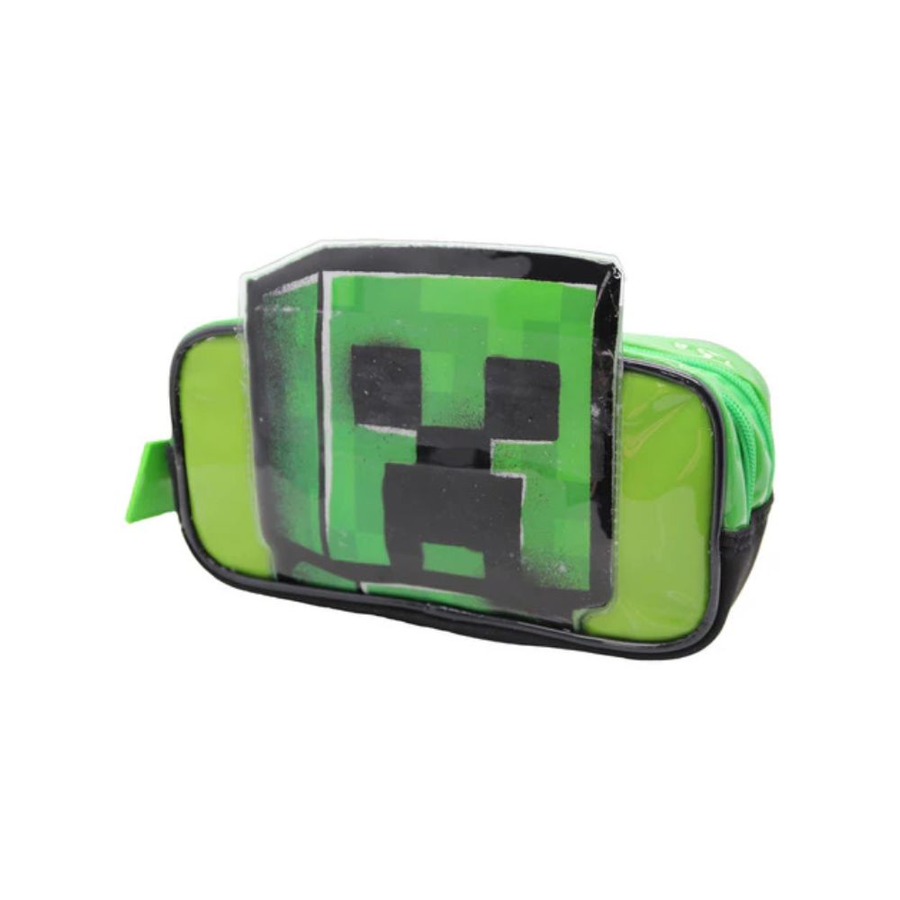 3619_0 CARTUCHERA MOOVING 3D DOBLE MINECRAFT - Imagen 1