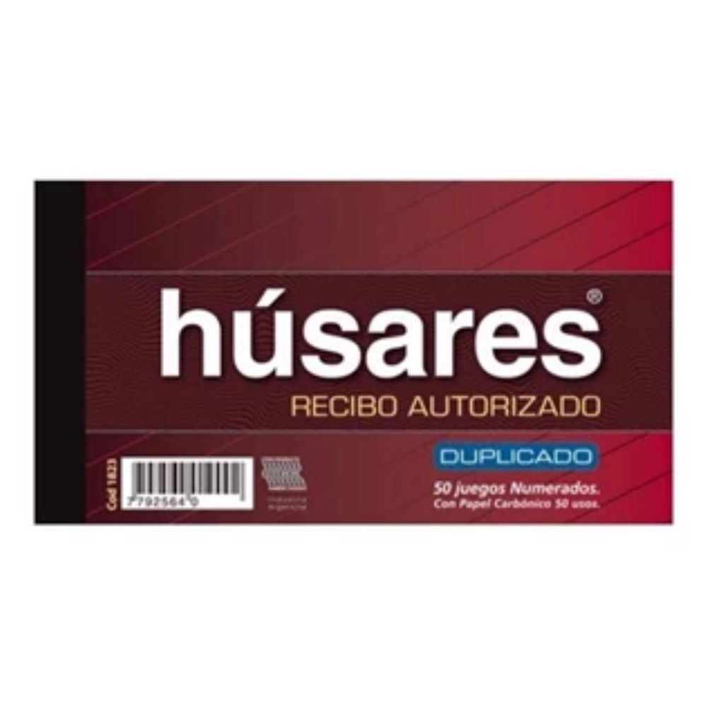 3_0 RECIBO HUSARES DUPLICADO AUTORIZADO 1823 - Imagen 1