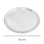 BANDEJA CARTON PLATA 34 cm