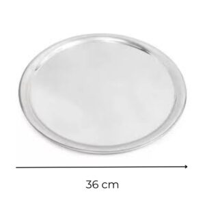 BANDEJA CARTON PLATA 36 cm