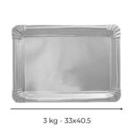BANDEJA CARTON PLATA REC 3 kg