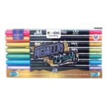 MARCADORES MOOVING PUNTA PINCEL METALLIC BRUSH x 8