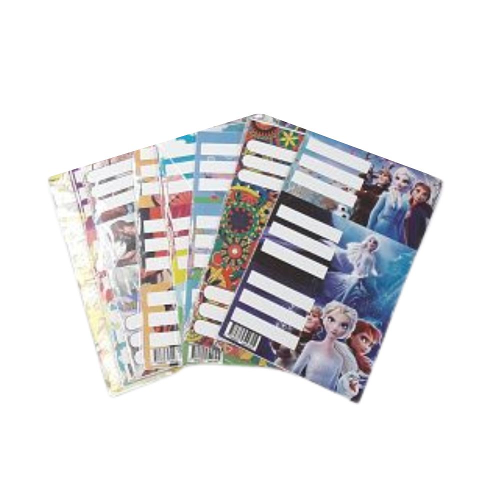 77917635_0 ETIQUETAS P/CUADERNO FANTASIA COMUN X 3 - Imagen 1