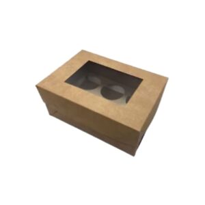 CAJA VISOR 26x18x9 - CUPCAKES X 6