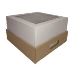 CAJA DESAYUNO BASE C/VISOR 25x25x20