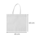 BOLSA DE FRISELINA C/ ASAS 45x40 BLANCO