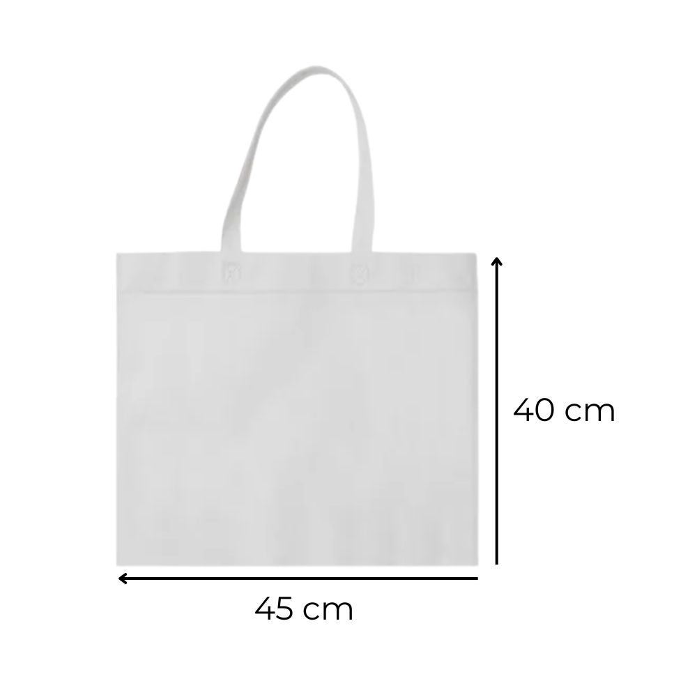 912_1 BOLSA DE FRISELINA C/ ASAS 45x40 BLANCO - Imagen 1