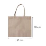 BOLSA DE FRISELINA C/ ASAS 45x40 CRUDO
