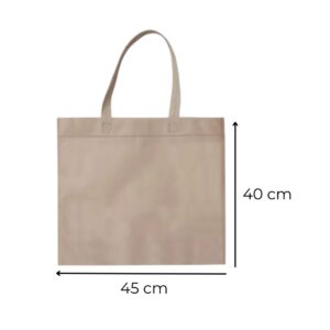BOLSA DE FRISELINA C/ ASAS 45x40 CRUDO