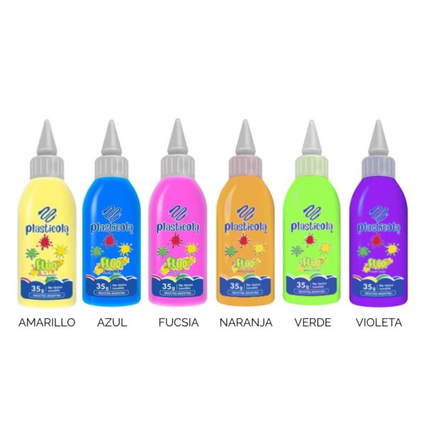 PLASTICOLA FLUO 40 g - Imagen 2