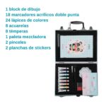 VALIJA DE ARTE CHIMOLA x 63 PIEZAS - Imagen 2