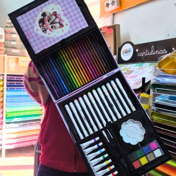 VALIJA DE ARTE CHIMOLA x 63 PIEZAS - Imagen 3
