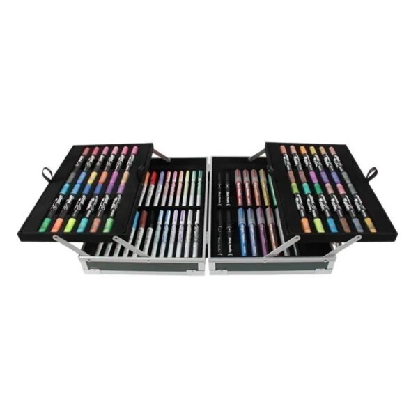 VALIJA DE MARCADORES MOOVING COLORING x 64 - Imagen 2