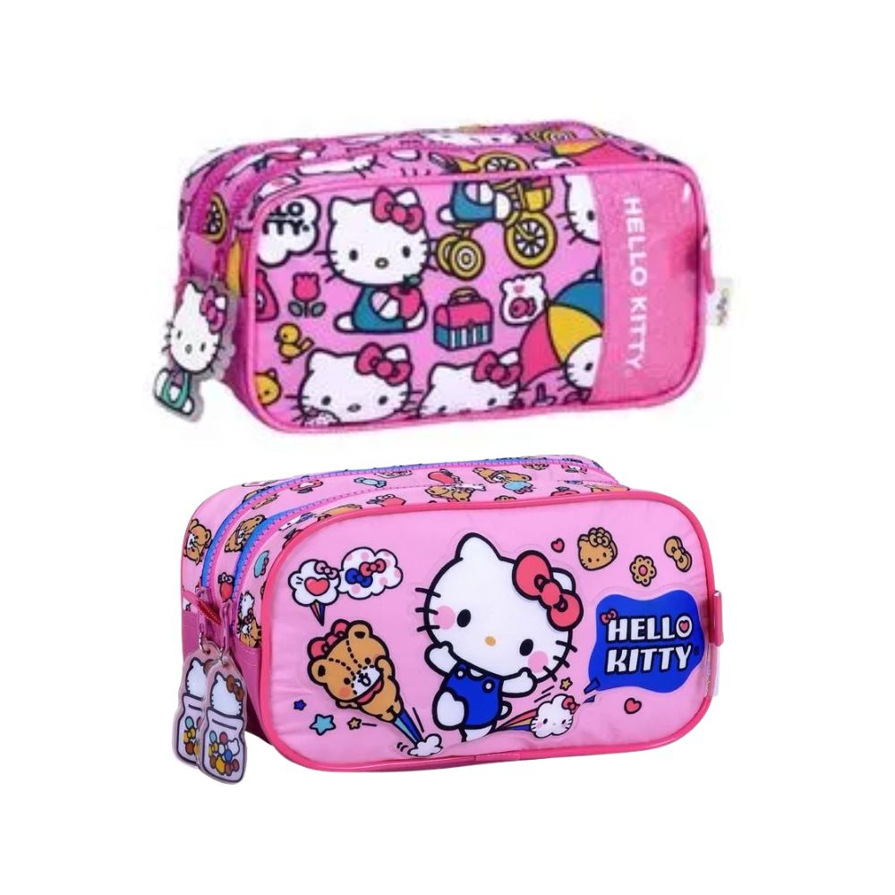 Diseño sin título - 2026-07-29T100404.939 CARTUCHERA WABRO RECTANGULAR 2 CIERRES HELLO KITTY - Imagen 1