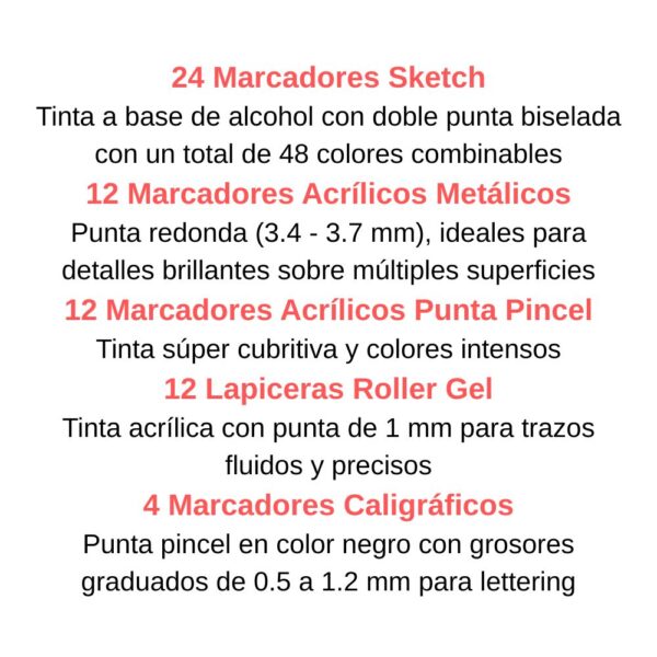 VALIJA DE MARCADORES MOOVING COLORING x 64 - Imagen 3