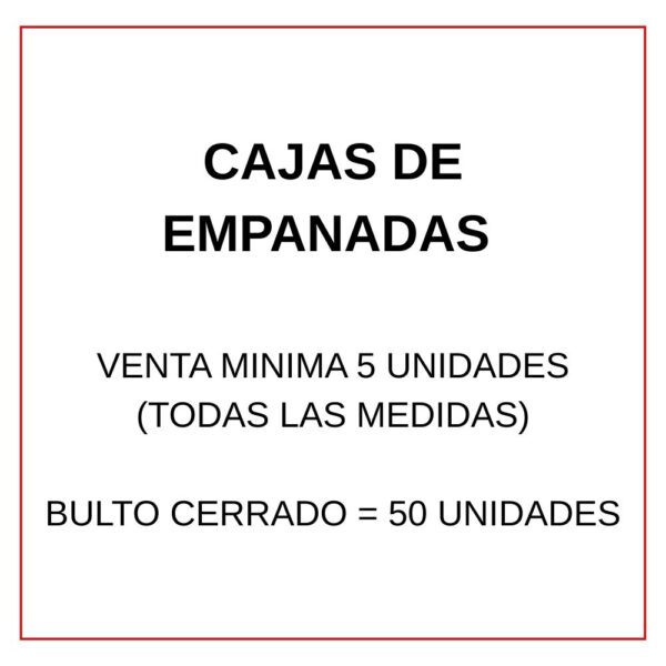 CAJA MICRO 12 EMPANADAS (28*22*6) - Imagen 2
