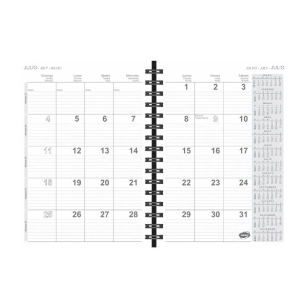AGENDA RIDEO A5 MES A LA VISTA 2027 - Imagen 2