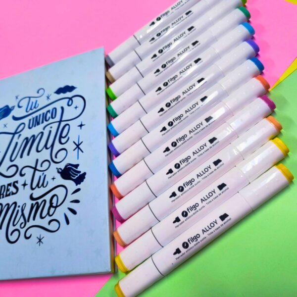 MARCADORES FILGO ALLOY TON PASTEL x 12 - Imagen 3