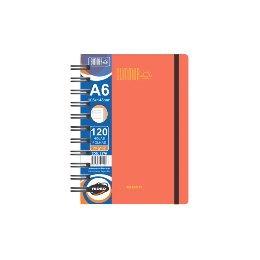 2294_0 CUADERNO A6 RIDEO x 120 hojas - Imagen 1