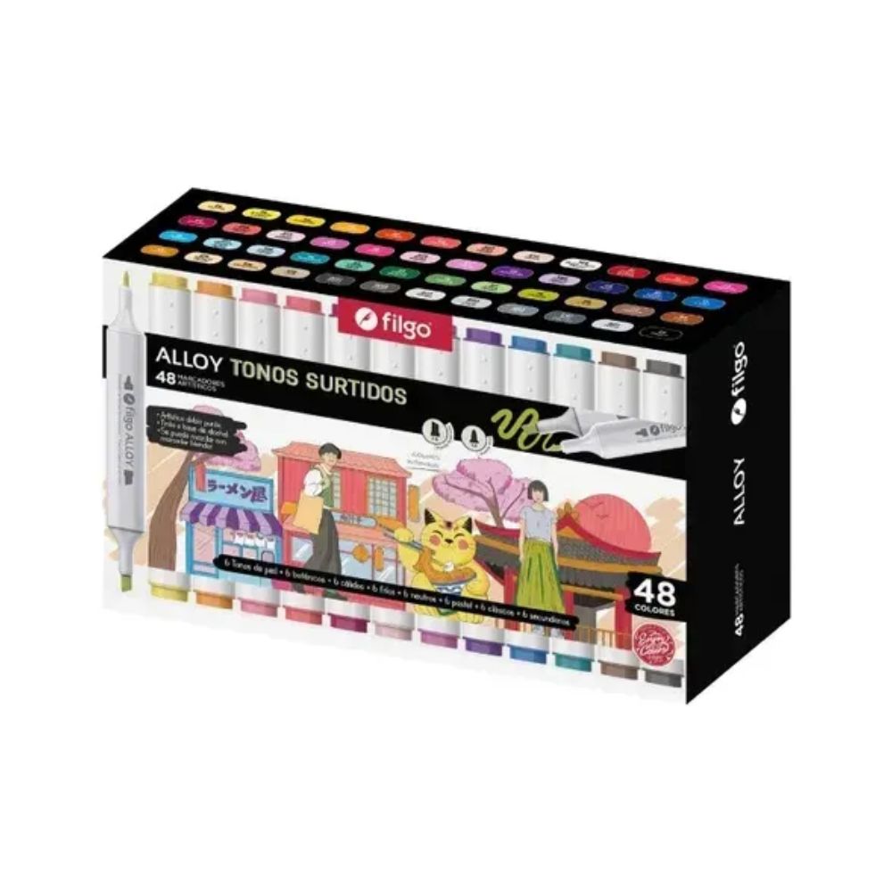 27_0 MARCADOR FILGO ALLOY BOX x 48 - Imagen 1
