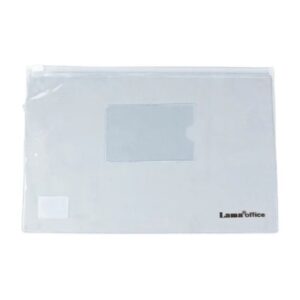SOBRE PLASTICO C/ CIERRE ZIP A4