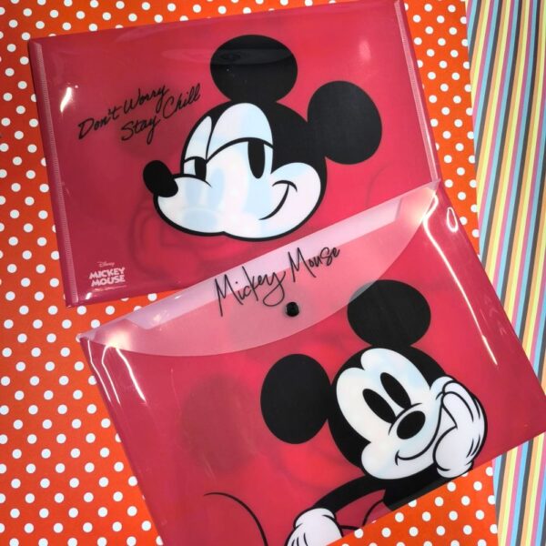 SOBRE PLASTICO A4 C/BOTON MICKEY - Imagen 2